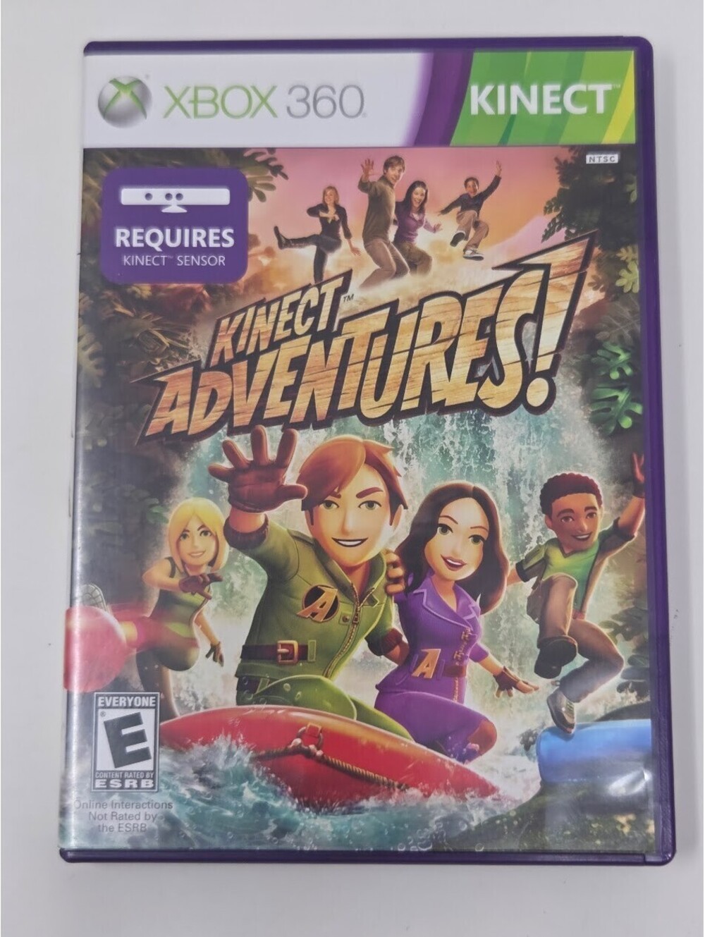 Kinect Adventures Xbox 360 Kinect CIB Microsoft Disc Manual Sensor Required
